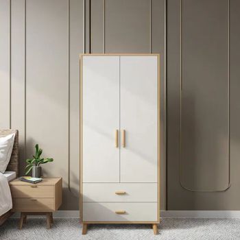 Modern Durable Eco-Friendly Apartment-Friendly Two-Door Small Bedroom Wardrobe with MDF Doors for Home Use - Hebei Xingdong International Trade Co., Ltd. - China
