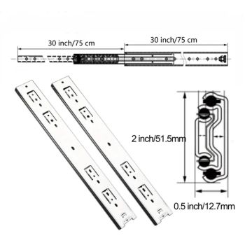 45mm Width Rebound Zinc Plated Soft Closing Ball Bearing Slide China Jieyang Sells - Jieyang Wugeng Hardware Co., Ltd. - China