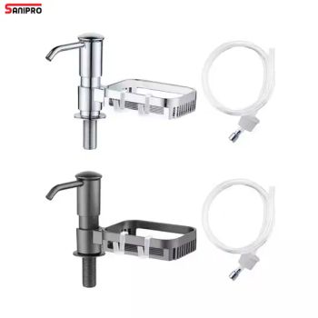 Sanipro Household Kitchen Extended Dish Detergent Extractor Extension Tube Set Bathroom Sink Shelving Liquid Soap Dispensers - Ningbo Master Building Material Co., Ltd. - China