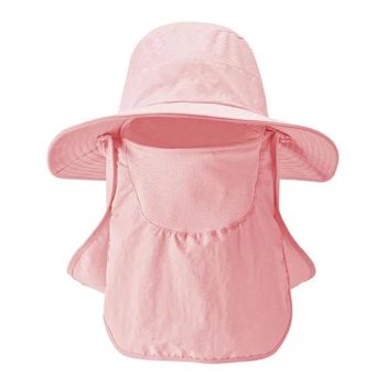 Summer Bucket Hat Anti UV Sun Hat Outdoor Fishing Hiking Beach Hats Pink - Ningbo OK Homeware Co., Ltd. - China