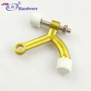Heavy Duty Stailess Steel Metal Deluxe Polish Chrome Hinge Pin Door Stop with Rubber Tip - S.R.I Hardware Company Limited - China