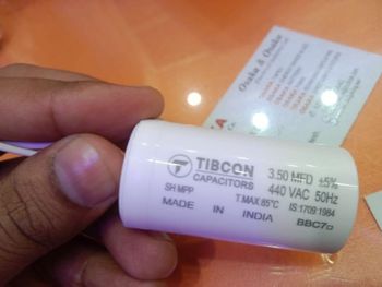 Tibcon Capacitor 3.15 MFD Ceiling Fan Capacitor 440v Dry Pp Can (Pack Of 25), White, 28 x 52 Mm - S.R. Traders - India
