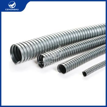 Czhonghu Flexible Metallic Conduit China Manufacturers PVC Coated Flexible Corrugated Metal Conduit for Network Cables - Cangzhou Honghu Electrical Manufacturing Co., Ltd. - China