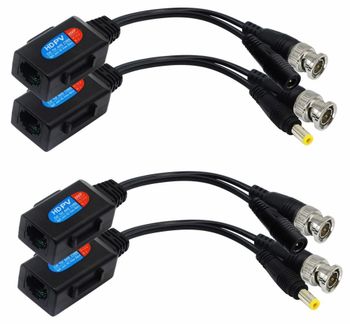 PVC Video Balun (PV) Passive BNC DC to RJ45 Network Transceiver - Dolphin Automation & Technology - India