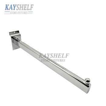 Metal Steel Tube Straight Arm Slatwall Display Hooks for Shop - Guangzhou Kayshelf Storage Equipment Co.,Ltd - China