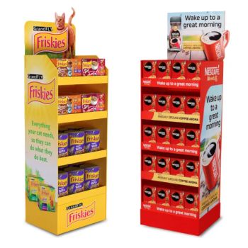 Cosmetic Paper Pop POS Cardboard Floor Display Stand Fsdu for Supermarkets Shelf - Newstar Industrial Limited - China