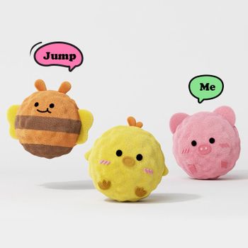 The “Wobble & Squeak” Plush Dog Ball Toy Shape Ball Material TPR Place of Origin China Diameter 5 Cm (2 Inches) Chew Response Squeaks When Chewed - pre.pet - China