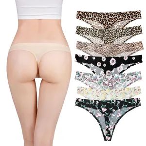Women's Printed Panties Sexy Cotton Liner Fitness Sports Lady Thong Panties - Jinjiang Chendai Yilai Craft Company - China