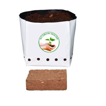 Coco Pith 15x15x15x cm 1 gallon - AJ GROW HOUSE MANUFACTURING - India