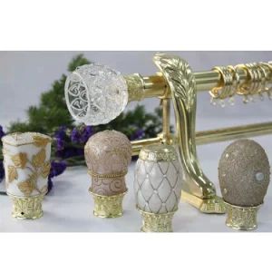 Luxury Double Shower Bracket Curtain Accessories Adjustable Curtain Rod - Lanxi Kingway International Trade Co., Ltd. - China