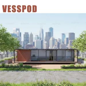 Aluminum Glass Prefab House Ghana Prefab Houses Beer Bar Store Coffee Shop - Qingzhou Vessel Housing Technology Co., Ltd. - China
