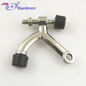 House Design Casting Stainless Steel Adjustable Deluxe Hinge Pin Door Stop with Rubber Bumper - S.R.I Hardware Company Limited - China