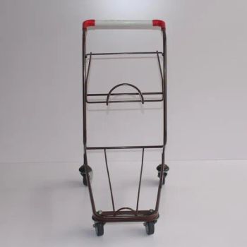 80L Safety Double Baskets Two Layer Metal Steel Shopping Trolley - Changshu Jinsheng Metal Products Factory - China