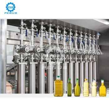 Full Automatic High Tech Coconut Oil Bottle Filling Machine Capping Labeling Machines with Video - Suzhou Pegus Machinery Co., Ltd. - China
