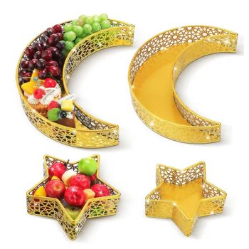 Islam Party Star Islam Muslim Eid Mubarak Moon Serving Trays - Fuzhou Liandesheng Trading Co., Ltd - China