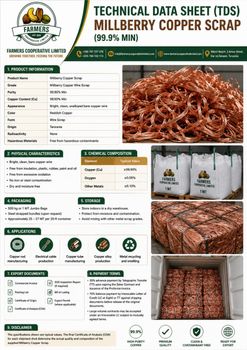 Copper Cathode Exporter Tanzania from Farmers Cooperative Limited Copper Cathode Exporter Tanzania – product photo, Top Quality Products