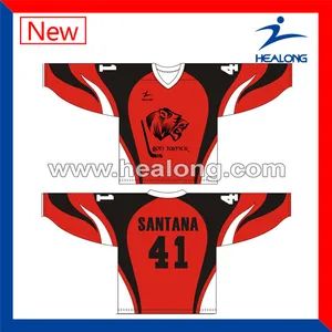 Healong China Manufacturer Sports Clothing Gear Sublimation Junior Ice Hockey Jerseys - Guangzhou Healong Sportswear Co., Ltd. - China