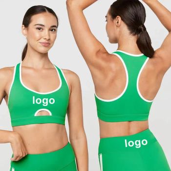 Women's Breathable Yoga Top Seamless Hollow Back Design Sports Bra - Guangzhou Ranyi Trading Co., Ltd. - China