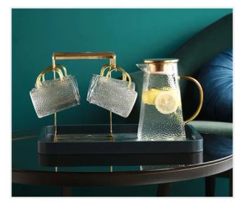 China Factory Manufacturer Supplier Larger Clear Drink Ware Supplies Cold Water Juice Tea Glass Pitcher Jugs Cups Sets with Stainless Steel Lid - Hemera (Tianjin) Technology Development Limited - China