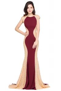 Wholesale Babyonlinedress Mermaid Scoop Burgundy Pretty Evening Dresses - Babyonlinedress Global Corp - China