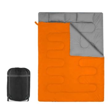 Factory Camping Gear Two People Used Detachable and Splicing Outdoor Cotton Sleeping Bag - Anhui Junhan International Trade Co., Ltd. - China