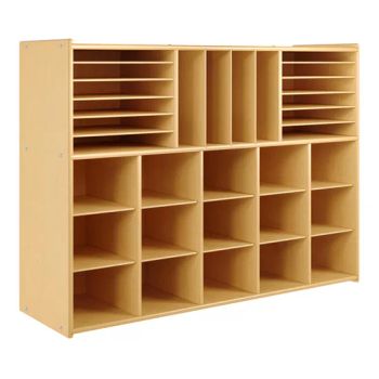 Montessori File Cabinets Birch Plywood Multi-Section Storage Unit with 15 Cubbies Storage Organizer Daycare Cubby Classroom - Hangzhou Mingchuang Foreign Economic and Trade Co., Ltd. - China
