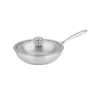 Non Stick Pure Titanium Wok Large Round Bottom Chinese Stir-Fry Pans - Zhejiang Lennon Kitchenware Co., Ltd - China