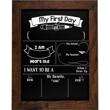 Memo &Chalkboard Wooden Framed Chalkboard First Day of School Sign - Cao County Zhi Zhen Mei Wood Co., Ltd. - China