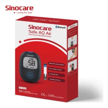 Sinocare Safe Aq Air Diabetic Test Strips Glucometer Machine Diabetes Testing Kit Blood Glucose Meter Glucometer Test Strips - Changsha Sinocare Inc. - China