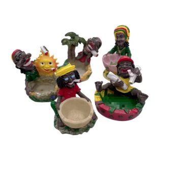 Bob Jamaica Old Style Creative Souvenirs Home Decoration Small Smoking Resin Ashtray - Yiwu Sake Trading Co., Ltd - China