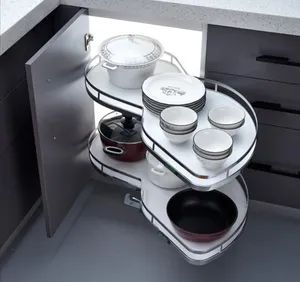High Quality Metal Kitchen Corner Baskets Cabinets Storage Soft Closing - Shenzhen Best Sense Decoration Co., Ltd. - China