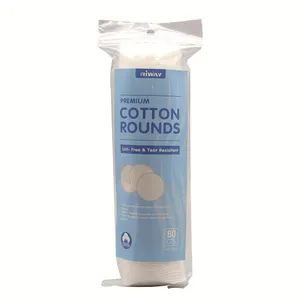 Organic Cotton Cosmetic Makeup Remover Pads Brand OEM Age Adult Packing Bag Origin China Folded Folded Color Unicolor Material Cotton - Ningbo Riway Industrial Co., Ltd. - China