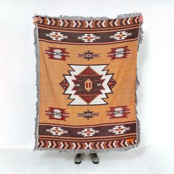 Bohemian Rugs 100%Cotton Custom Jacquard Woven Throw Blanket Picnic Beach Blanket - Hangzhou Muyu Textile Co., Ltd. - China