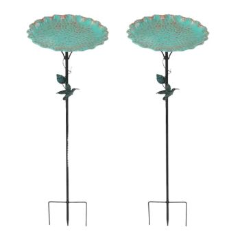 Iron Bird Bath Freestanding Metal Birdfeeder Bowl for Outdoor Garden Patio Yard Lawn Decor - Huanghua Outuo Hardware Manufacturing Co., Ltd. - China