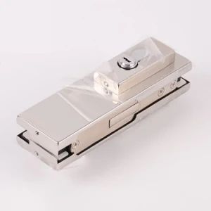 Aluminum Alloy Frameless Glass Door Hardware Glass Door Clip MOQ 500PCS Model NO. V-50 Type Upper Clip HS Code 8302410000 - Zhaoqing Keyi Metal Manufacturing Co., Ltd. - China