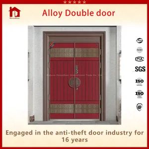 Zinc Alloy Double Door for Exterior Entrance Durable Metal Construction - Sichuan Housedoor International Trade Co., Ltd - China