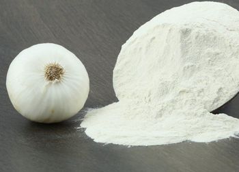 DEHYDRATED WHITE ONION POWDER Form POWDER Grade PREMIUM Max. Moisture (%) 5 Place of Origin INDIA Color White / Light Cream - Buddha Overseas - India