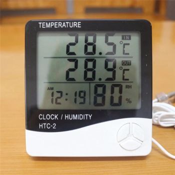 HTC- 2 LCD Digital Temperature Humidity Meter Indoor Outdoor Thermometer Hygrometer - Xi'an Lonn M&E Equipment Co., Ltd. - China