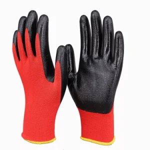 Disposable Protective Safety Examination Nitrile Gloves in Work&Label Coated with Latex - ADVANCE INTERNATIONAL CORP. - China