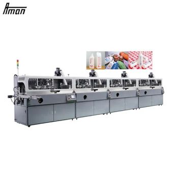 Full Antomatic Multi Color Silk Screen Printing Machine Plastic Bottles Screen Printer for Cosmetics Shampoo Liquid Detergent - AMAN INDUSTRY CO., LTD. - China