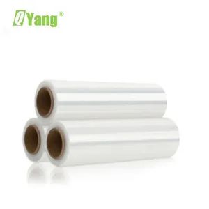 100 Raw Material 12 15 17 20 Micron 80 Gauge Plastic Wrap LLDPE Jumbo Roll Stretch Film Manufacturer Stretch Film Jumbo Roll - Shanghai Qiyang Adhesive Products Co., Ltd. - China
