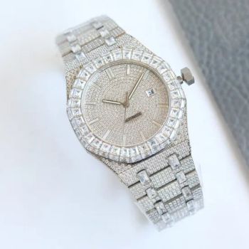 Wholesale Moissanite 1 1 Super Clone Clock Ap Automatic Mechanical Full Diamond Fashion Luxury Gift Men s Wrist Watch - Shantou Longhu District Shengnan Toy Store - China
