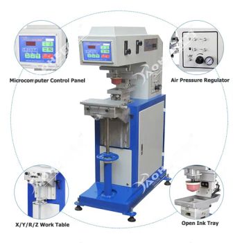 1 Color Ceramic Bowl Pad Printing Machine Plate Dish Printing Label Pad Printer Machine - Dongguan Howell Machinery Co., Ltd. - China