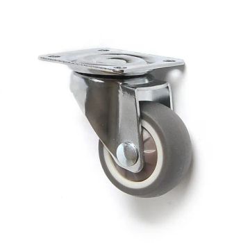 Silent Swivel Rubber Casters with Brakes and a 30kg Load Capacity for Moving Office Chairs, Furniture, and Workbenches. - Medek (Hebei) Metal Products Co., Ltd. - China