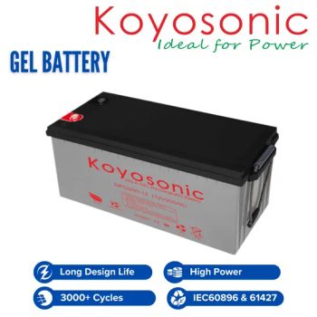 Koyosonic 200ah Battery Gel Battery Deep Cycle Battery with 3000 Cycles - Koyosonic Power Co., Ltd. - China