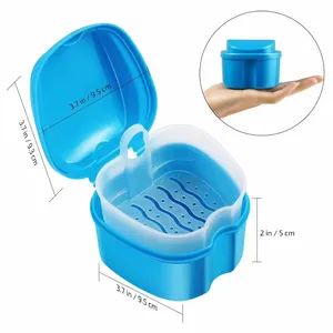Wholesale Denture Cup Orthodontic Retainers Cleaning Box Mouth Guard Container with Strainer - Tianjin Spider Impex Co., Ltd. - China