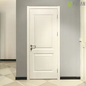 Interior Thermal Insulation Hot Press Formed Soundproof, Waterproof and Safe PVC Finishing Wood Plastic Composite Flush Doors for Cold Regions - Shanghai Pulan Decoration Co., Ltd. - China