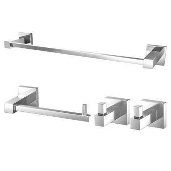 4 PCS Bathroom Hardware Set Bathroom Accessories Manufacturer - Zhongshan Zoomerry Bathroom Accessories Co.,Ltd - China