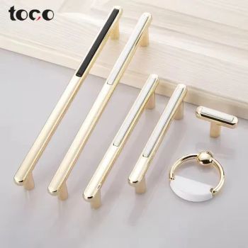 New Luxury Kitchen Cabinet Door Pull Handles Bright Wardrobe Drawer Furniture Knobs - Foshan Toco Decorative Material Co., Ltd. - China