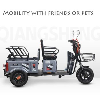 2022 New Model 3 Wheel Mobility Scooters Big Power Motorcycle fashion Electric Kick Scooter - Xianghe Qiangsheng Electric Vehicle Manufacturing Co., Ltd. - China